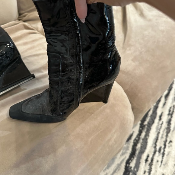 Balenciaga Paris wedge patent leather boot size 39 is 9 fits like an 8.5 - Picture 4 of 6